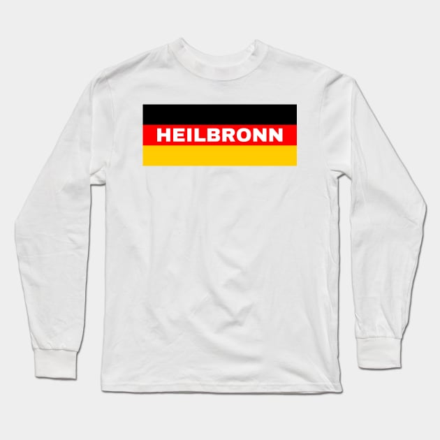 Heilbronn City in German Flag Long Sleeve T-Shirt by aybe7elf